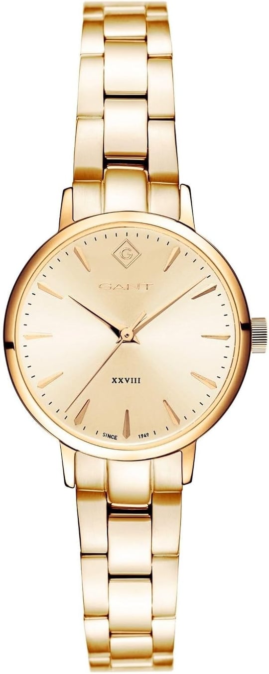 GANT KADIN KOL SAATİ, GOLD ÇELİK KASA, GOLD KORDON, QUARTZ, 28MM, 5 ATM SUYA DAYANIKLI, G126012