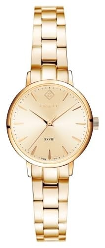 GANT KADIN KOL SAATİ, GOLD ÇELİK KASA, GOLD KORDON, QUARTZ, 28MM, 5 ATM SUYA DAYANIKLI, G126012