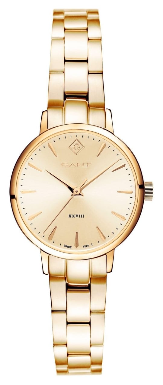 GANT KADIN KOL SAATİ, GOLD ÇELİK KASA, GOLD KORDON, QUARTZ, 28MM, 5 ATM SUYA DAYANIKLI, G126012