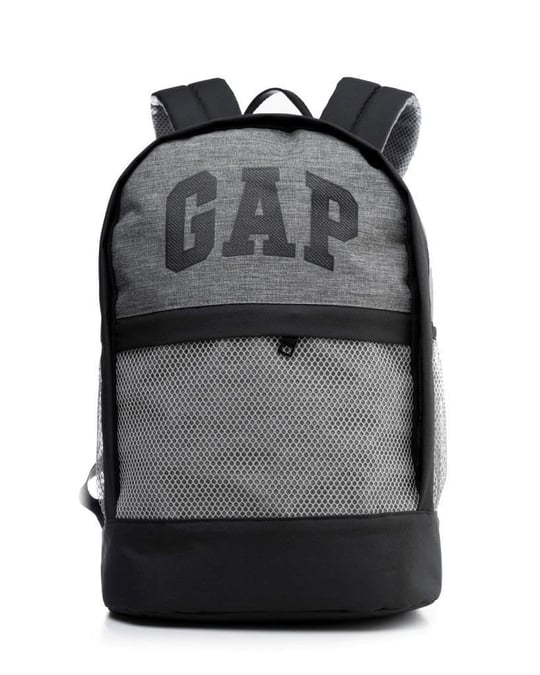 GAP Orijinal Sırt Çantası Çift Bölmeli Gri Siyah GAP.03499