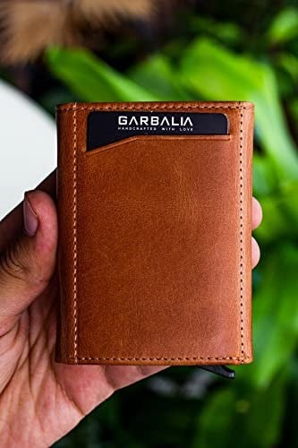 Garbalia Bryant Crazy Deri Mekanizmalı Kartlık Cüzdan Taba