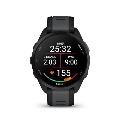 Garmin Forerunner 165, Siyah,Slate Gri