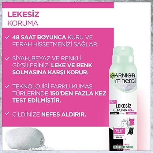 Garnier Lekesiz Koruma Sprey Deodorant 150ml