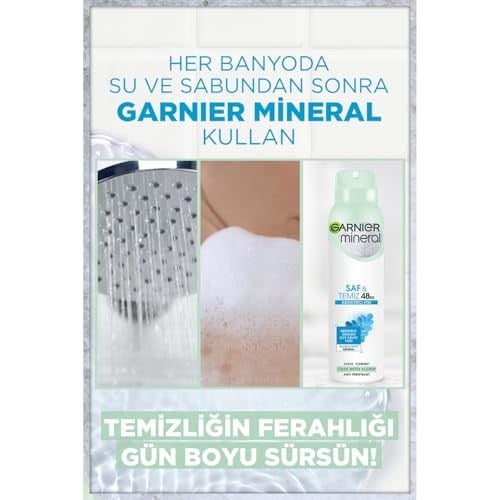 Garnier Mineral Saf & Temiz Deodorant 150 ml