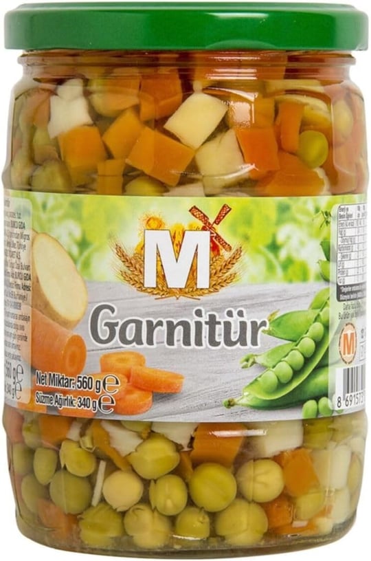 Garnitür Konservesi Cam 560 G