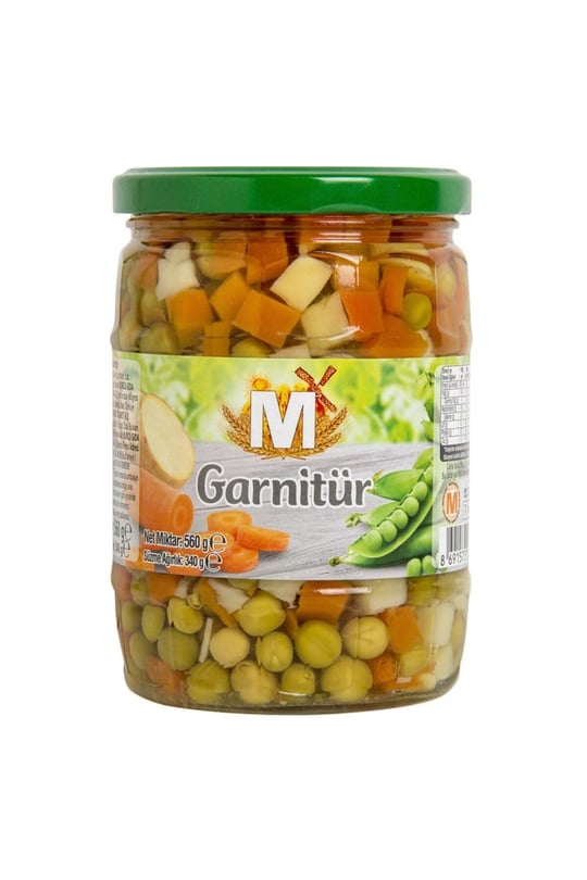 Garnitür Konservesi Cam 560 G