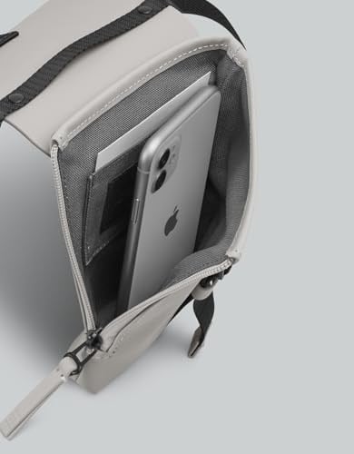 GASTON LUGA Splash Mini Crossbody Çanta - Boz Kahverengi