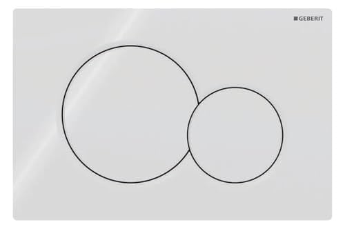 Geberit 115770115 Sigma01 tetikleme plakası, 2 miktarlı yıkama için plastik 1 adet