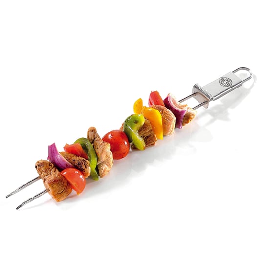 Gefu Schaschlik-Şiş Twinco 15420-2li Set 32 cm Şişler Paslanmaz Çelik Masa Izgarası için, Tava - Bulaşık Makinesinde Yıkanabilir, 32 x 2 x 2 cm