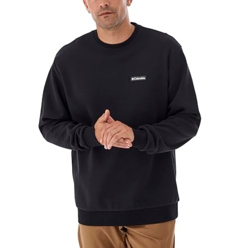 Gem Label Crewneck Erkek Siyah Outdoor Sweatshirt CS0382-010