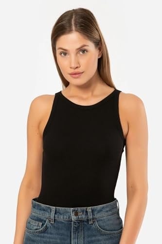 Genel Kadın Kolsuz Shirt Tu3403-siyah
