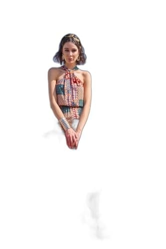 Genel Kadın Overalls Mo23006-desenli