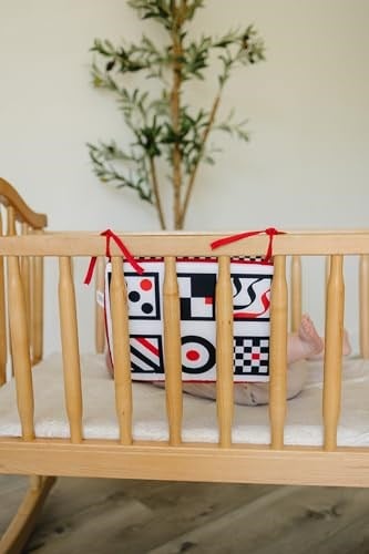 Genius Baby Toys Bebek Beşik Aynası - Siyah, Beyaz ve Kırmızı- Bebek Stim