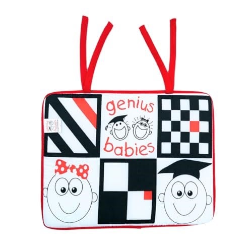 Genius Baby Toys Bebek Beşik Aynası - Siyah, Beyaz ve Kırmızı- Bebek Stim