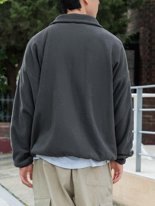 GENIUS Erkek Polar Oversize Sweatshirt Polar Sweatshirt OVERSIZE-POLAR