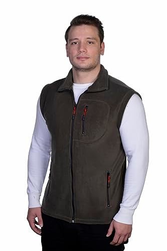 GENIUS STORE Erkek Outdoor Spor Yelek 3 Cepli Polar Yelek