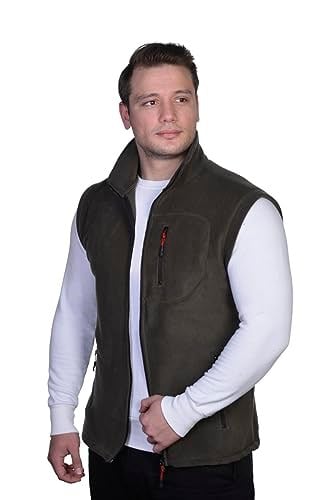 GENIUS STORE Erkek Outdoor Spor Yelek 3 Cepli Polar Yelek