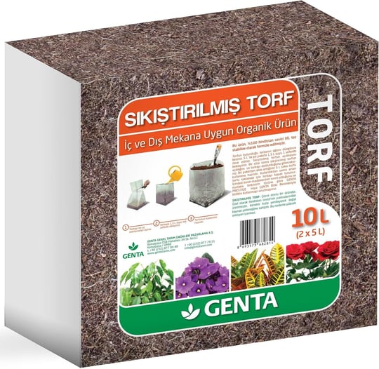 Genta Sıkıştırılmış Torf 10 Lt.