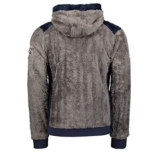 Geographical Norway Gymclass Sherco Men - Kapüşonlu Sweatshirt ve Kanguru Çanta Erkekler için Logo Sweatshirt - Erkekler için - Sweat Shirt Hoody uzun kollu, koyu gri, XXL XXL
