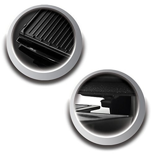 George Foreman 24340-56 Fitness Mangalı Entertaining, Temas Izgarası, Panini ve Sandviç Izgarası, 34,5 x 21 cm Büyük Izgara Yüzeyi, Siyah - Seçenekler: 399x157x352