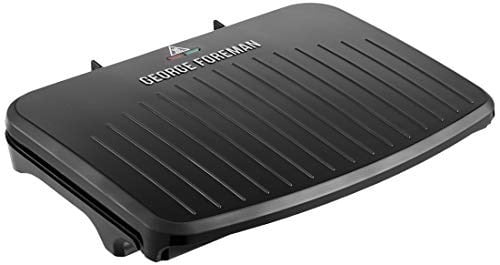 George Foreman Büyük Boy Fit Izgara - Geliştirilmiş Yapışmaz Kaplama ve Hızlı Isınma Özellikli Çok Yönlü Tost Makinesi, Siyah 25820-56