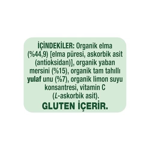 Gerber Organic Yulaflı Elma ve Yaban Mersini Püre 110g​ - Seçenekler: Armut, Armut Elma ve Muz, Elma, Elma ve Mango...