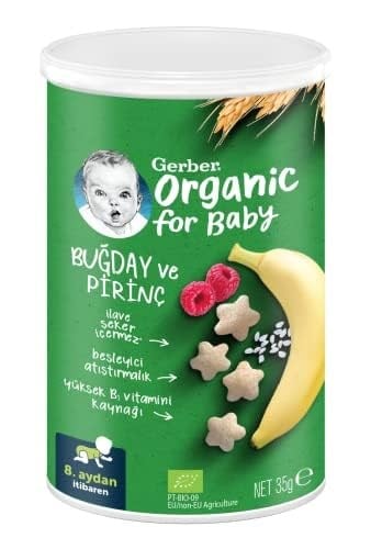 Gerber Organik Bebek Atıştırmalığı Seti 35 g x 4