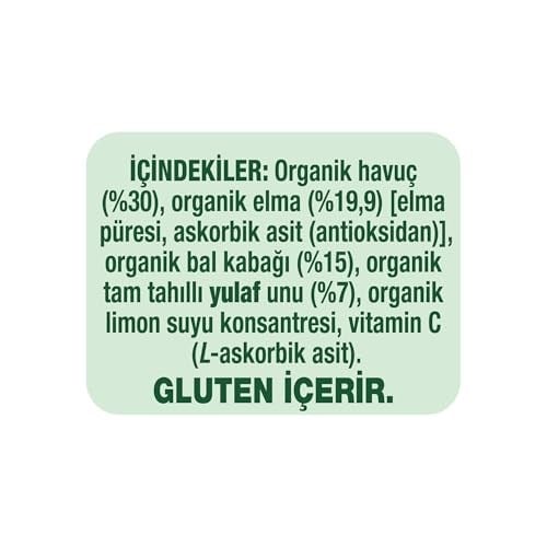 Gerber Organik Yulaflı Elma, Havuç ve Balkabaklı Püre 110g - Seçenekler: Armut, Armut Elma ve Muz, Elma, Elma ve Mango...