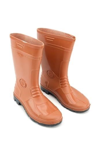 Gezer Erkek Kısa Pvc Çizme, Kahve, 40