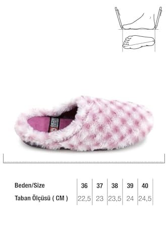 Gezer Kadın Kışlık Ev Bahçe Gondol Rahat Taban Terlik GT1KZM.16074.00