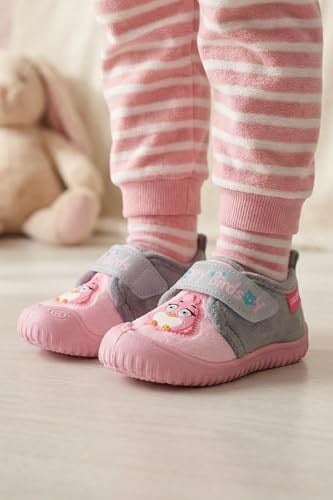 Gezer Kışlık Cırtlı Ayarlanabilir Rahat Taban Happy Birds Bebe Kız Panduf Ayakkabı GA2KBM.03364.00