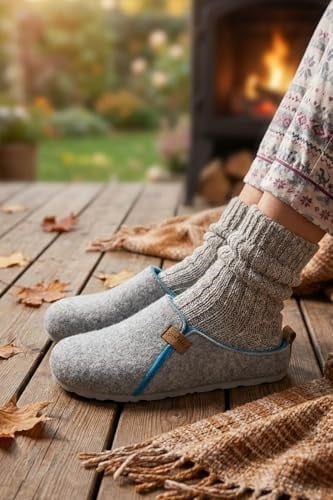 Gezer Kışlık Keçe Comfort Taban Kadın Ev Bahçe Terlik GT1KZE.15423.04
