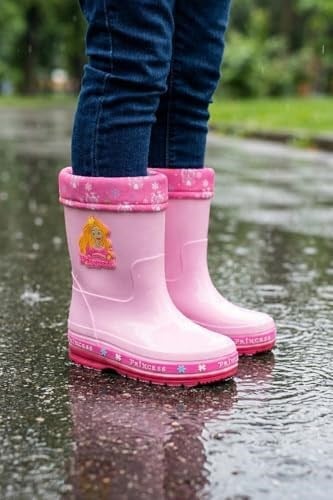 Gezer Kışlık Prenses Kız Çocuk Yağmur Çizme, Pembe, 34