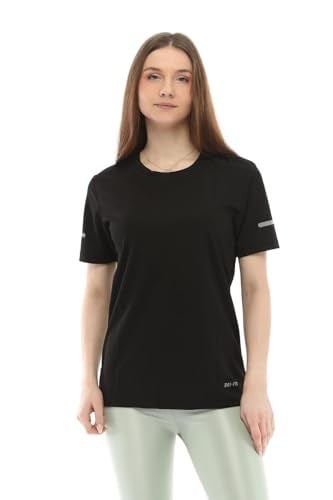 Ghassy Co. Kadın Nem Emici Hızlı Kuruma Atletik Teknik Performans Spor T-Shirt