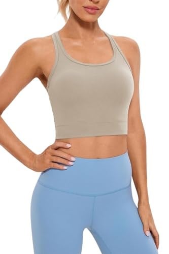 Ghassy Co. Kadın Racerback Running Yoga Egzersiz Fitness Spor Sütyen CRS004 BEJ M