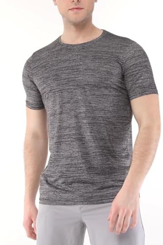 Ghassy Co. Erkek Nem Emici Aktif Gym Fitness Koşu Performans Outdoor Tshirt