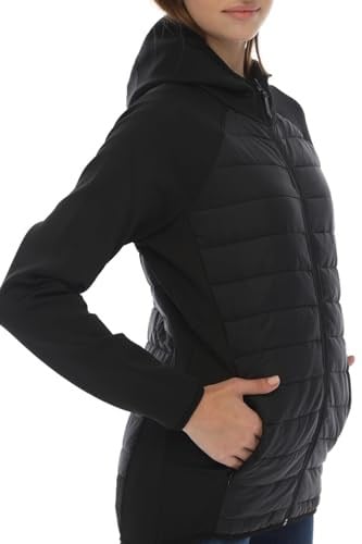 Ghassy Co. Kadın Kapüşonlu Scuba Garnili Hafif Şişme Spor Ceket