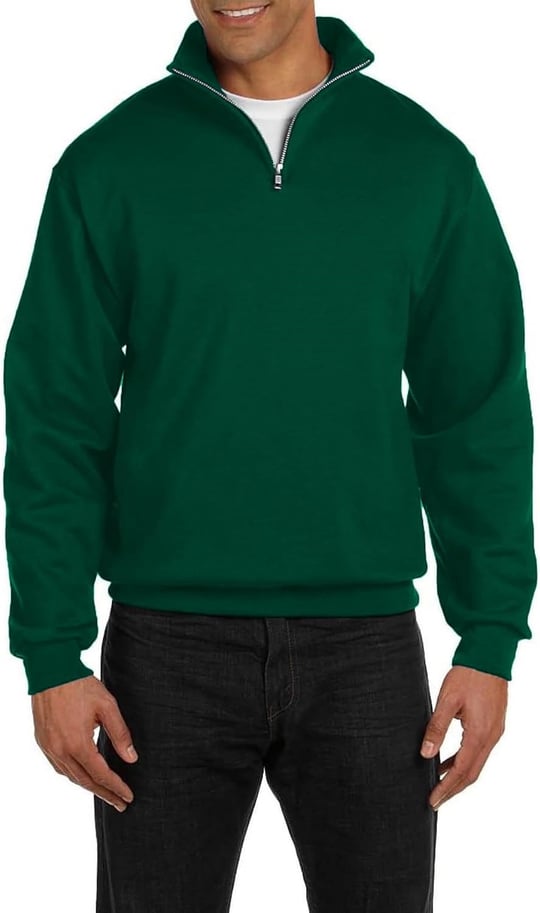Ghassy Co. Erkek Dik Yaka Silver Yarım Fermuarlı Sweatshirt Nefti S
