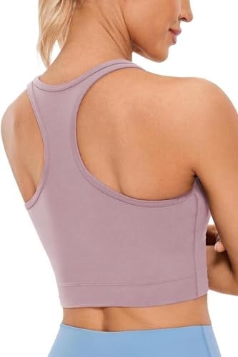 Ghassy Co. Kadın Racerback Running Yoga Egzersiz Fitness Spor Sütyen CRS004 Pudra S