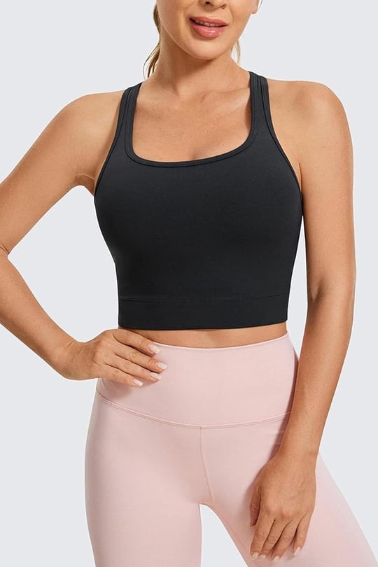 Ghassy Co. Kadın Racerback Running Yoga Egzersiz Fitness Spor Sütyen CRS004 SİYAH M