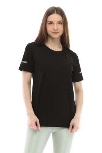 Ghassy Co. Kadın Nem Emici Hızlı Kuruma Atletik Teknik Performans Spor T-Shirt