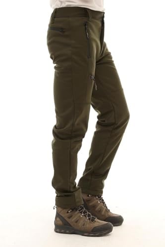 Ghassy Co. Erkek İçi Polarlı Tactical Outdoor Su Geçirmez Koyu Gri Softshell Pantolon
