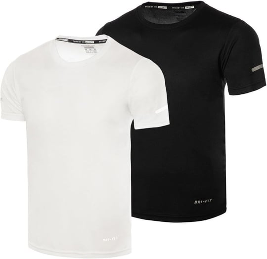Ghassy Co. Erkek 2Li Paket Dry Fit Atletik Nem Emici Günlük Tshirt
