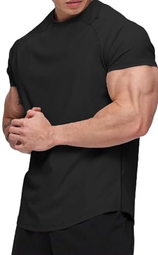 Ghassy Co. Erkek Running Sports Reglan Oval Kesim Penye T-shirt