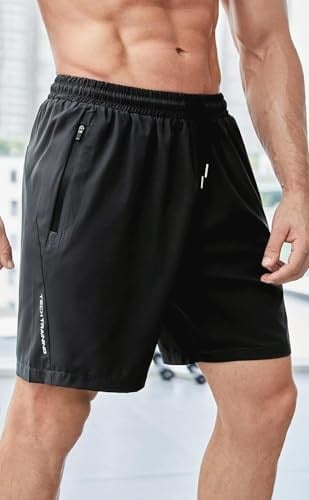 Ghassy Co. Erkek Running Spors Hızlı Kuruma Hafif Gym Koşu Spor Salonu Basketbol Şortu