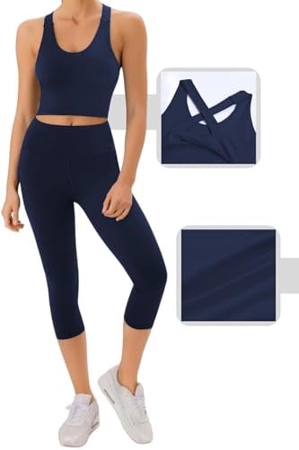 Ghassy Co. Kadın Çarpraz Sırt Detaylı Kaplı Yoga Egzersiz Fitness Spor Sütyeni CRS001 LACİVERT L