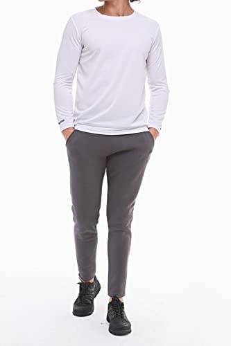 Ghassy Co. Erkek Nem Emici Performans Uzun Kollu Egzersiz Tshirt