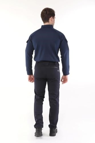 Ghassy Co. Erkek Military mbat Alt Üst Softshell Takım LACİVERT XL