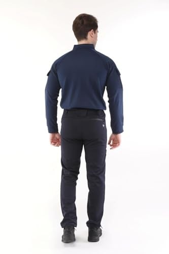Ghassy Co. Erkek Military mbat Alt Üst Softshell Takım LACİVERT S