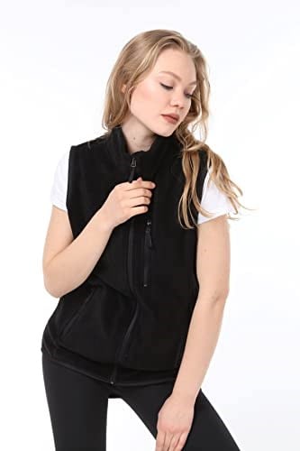 Ghassy Co. Kadın Polar Çok Cepli Trekking Lacivert Spor Yelek - Bedenler: S, M, L, XL, XXL